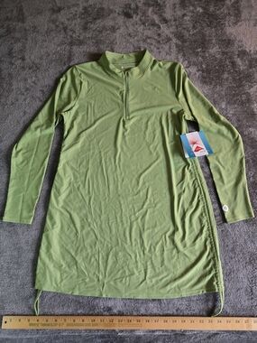 Coolibar Women's Long Sleeve Zip Tunic - Light Green